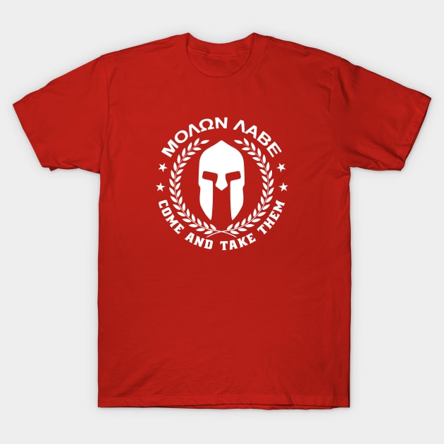 Mod.30 Molon Labe Greek Spartan T-Shirt by parashop